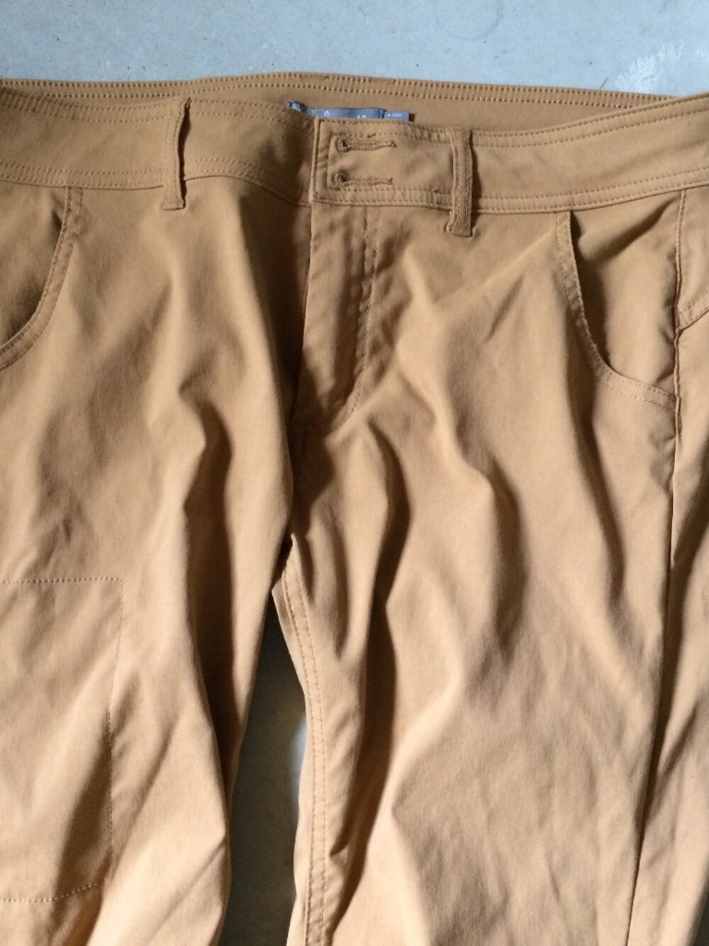 prAna Halle Hiking Pants Women’s 12 Brown Convertible Roll-Up